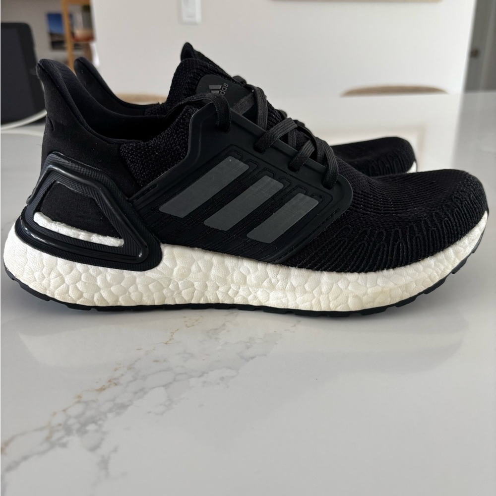 adidas Black and White Athletic Shoes Fit like Fives Run Small